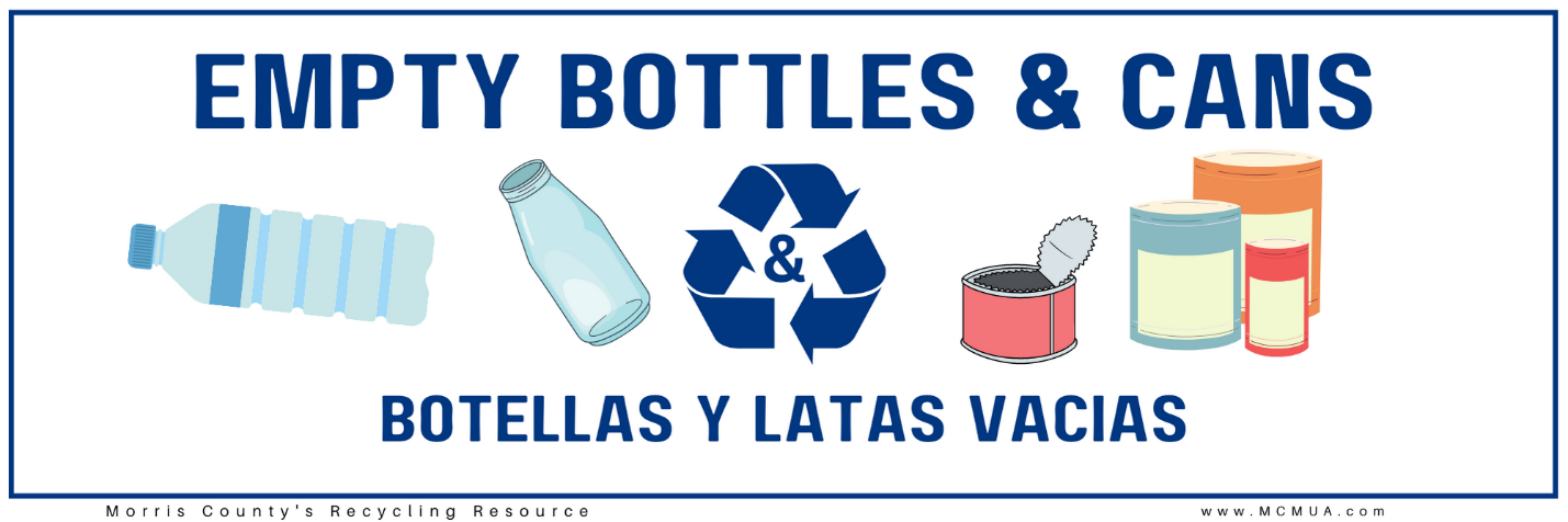 image of decal bottles and can recycling